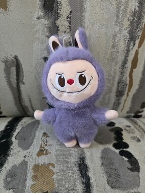 Purple Plush Bunny-Style Small Pet Toy by